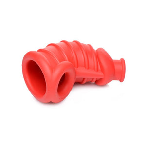 Red Dark Chamber Silicone Chastity Cage. - Beautiful Stranger 2020