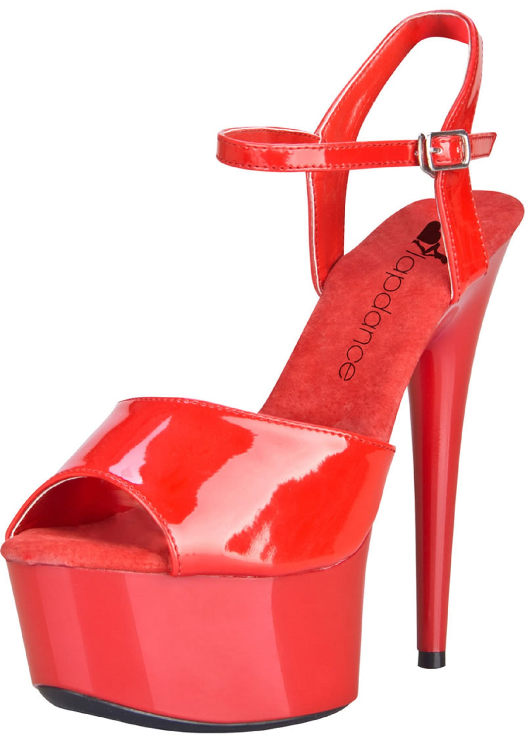 Red Platform Sandal With Quick Release Strap 6in Heel Size 7. - Beautiful Stranger 2020