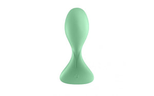 Satisfier Light Green Trendsetter Connect App Vibrating Anal Plug. - Beautiful Stranger 2020