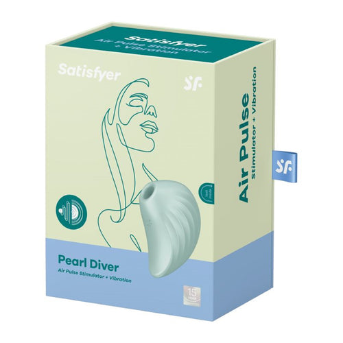 Satisfyer Pearl Diver Air Pulse Simulator Mint. - Beautiful Stranger 2020