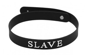 Slave Silicone Collar - Black. - Beautiful Stranger 2020