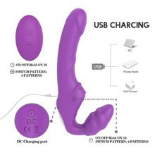 Load image into Gallery viewer, STIM U Dual Ended Silicone Vibrator - Purple. - Beautiful Stranger 2020
